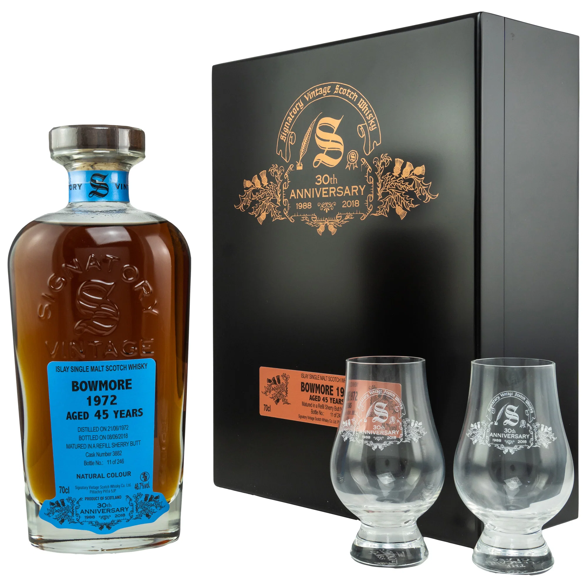 Bowmore 1972/2018 30th Anniversary view 4