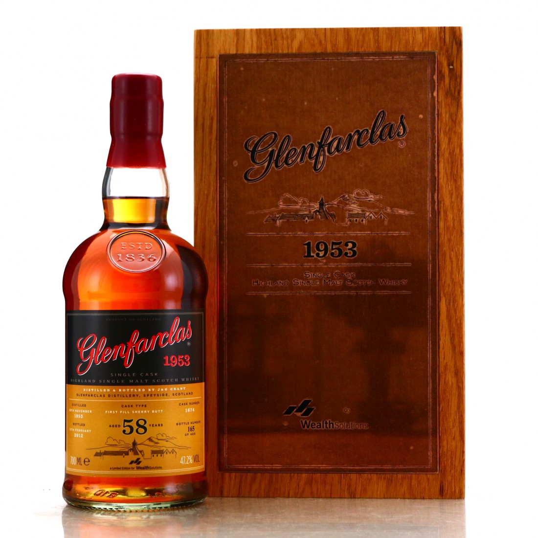 Glenfarclas 1953 58 Year Old Single Cask — alternate view