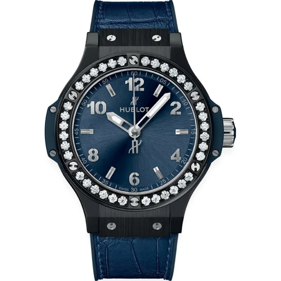 Hublot Big Bang Ceramic Blue Diamonds view 5