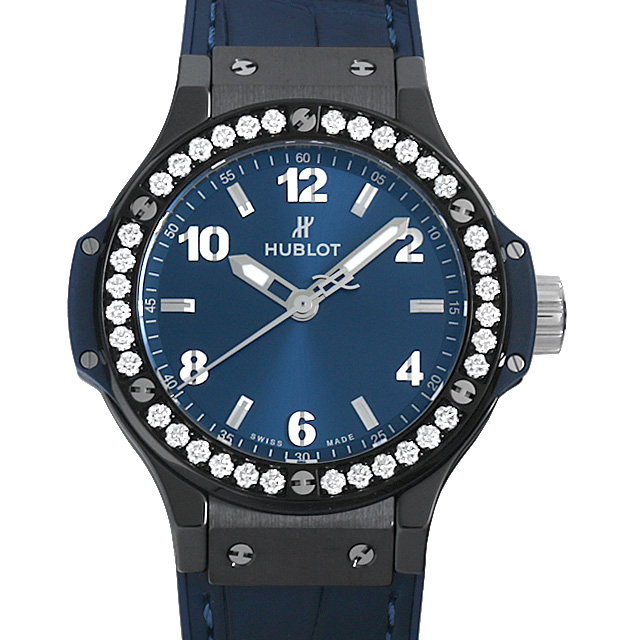 Hublot Big Bang Ceramic Blue Diamonds view 3