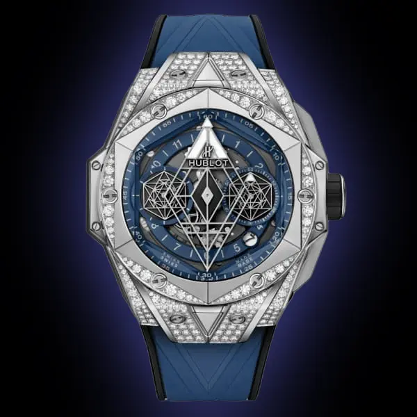 Hublot Big Bang Sang Bleu II Pavé view 4