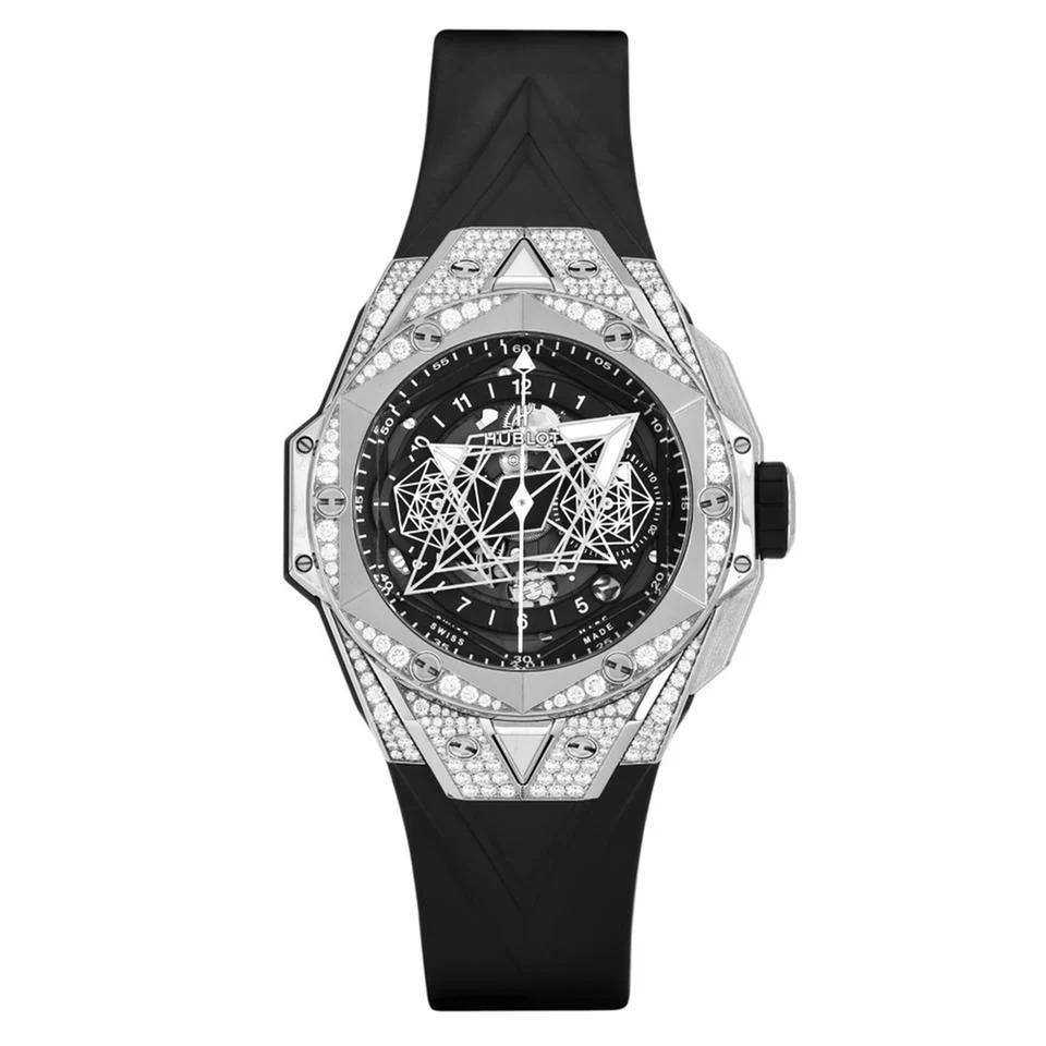 Hublot Big Bang Sang Bleu II Titanium Pavé view 3