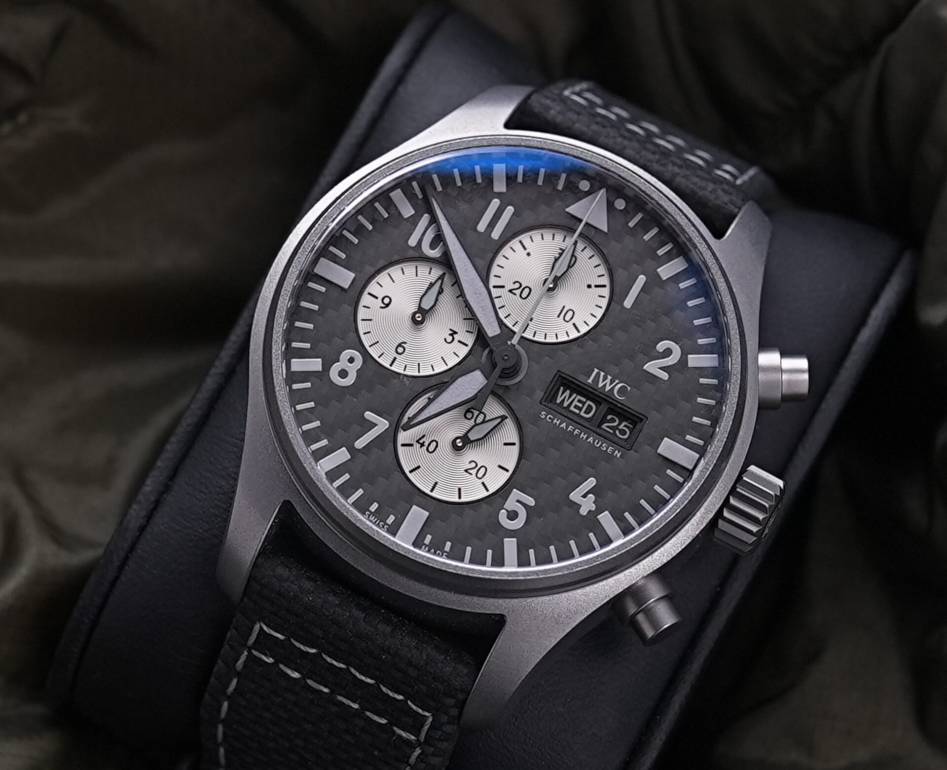 IWC Schaffhausen Pilot's Watch Chronograph Edition AMG view 5