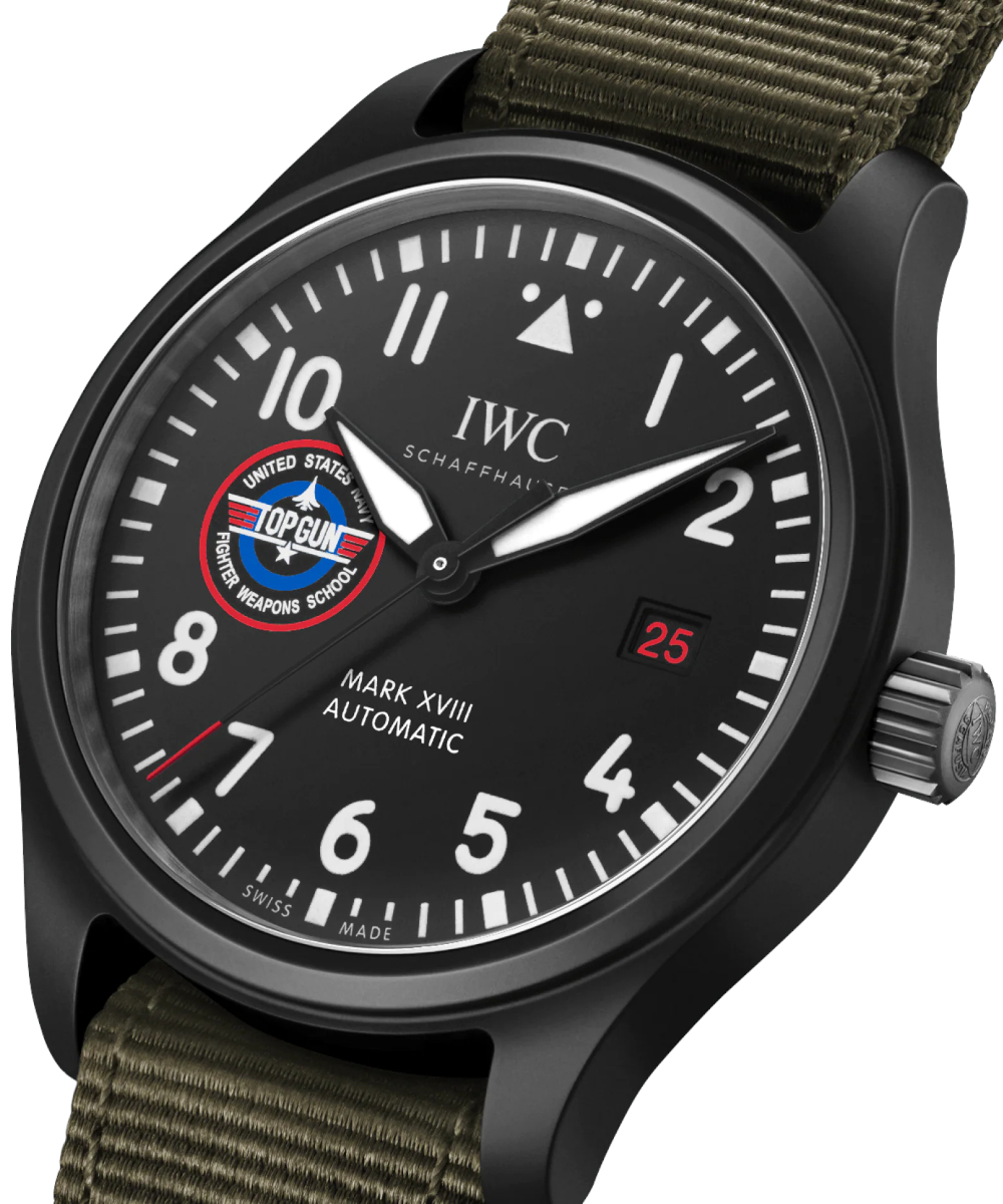 IWC Schaffhausen Pilot's Watch Mark XVIII Top Gun SFTI view 2