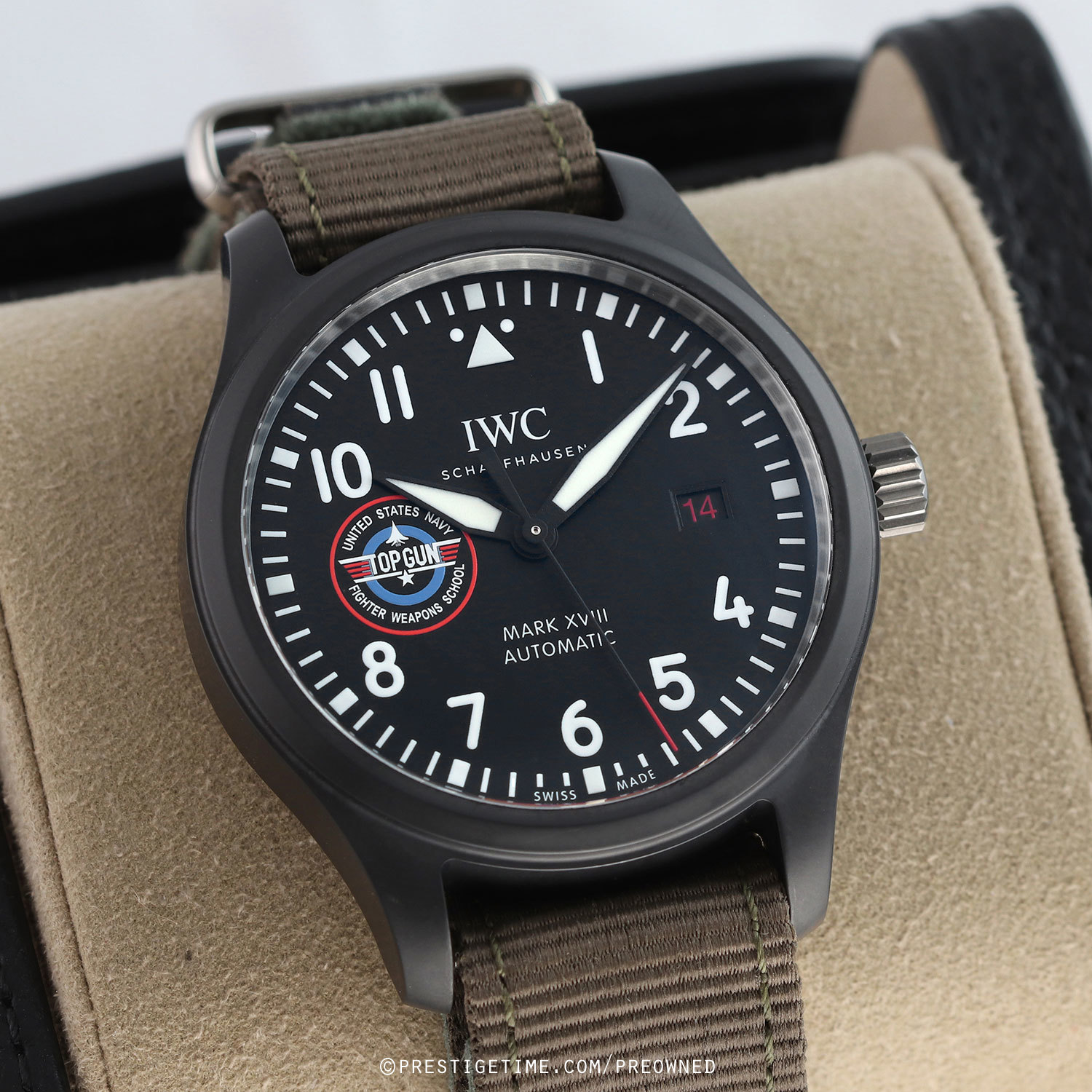 IWC Schaffhausen Pilot's Watch Mark XVIII Top Gun SFTI view 5