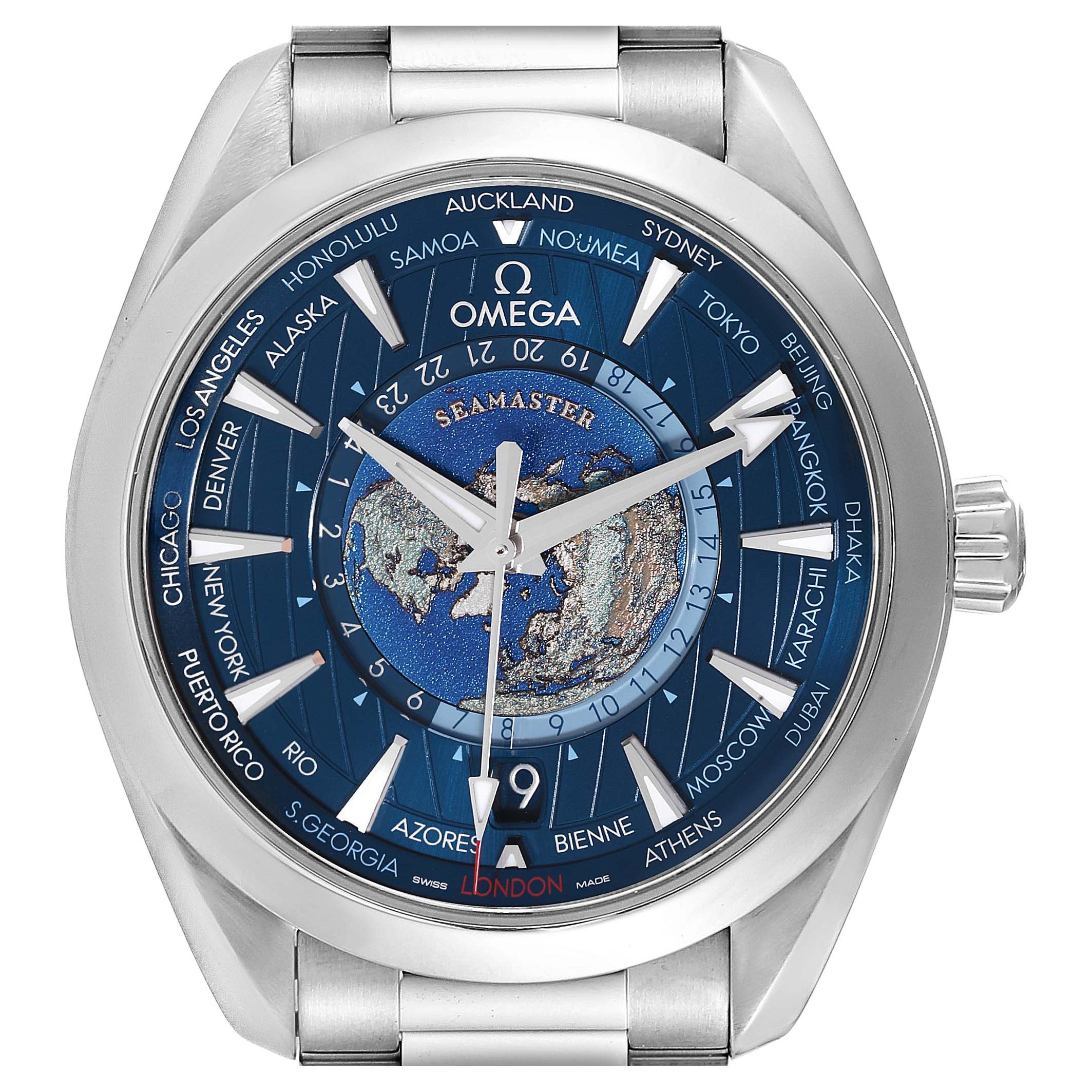 Omega Seamaster Aqua Terra GMT Worldtimer view 3