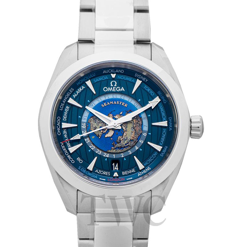 Omega Seamaster Aqua Terra GMT Worldtimer view 4