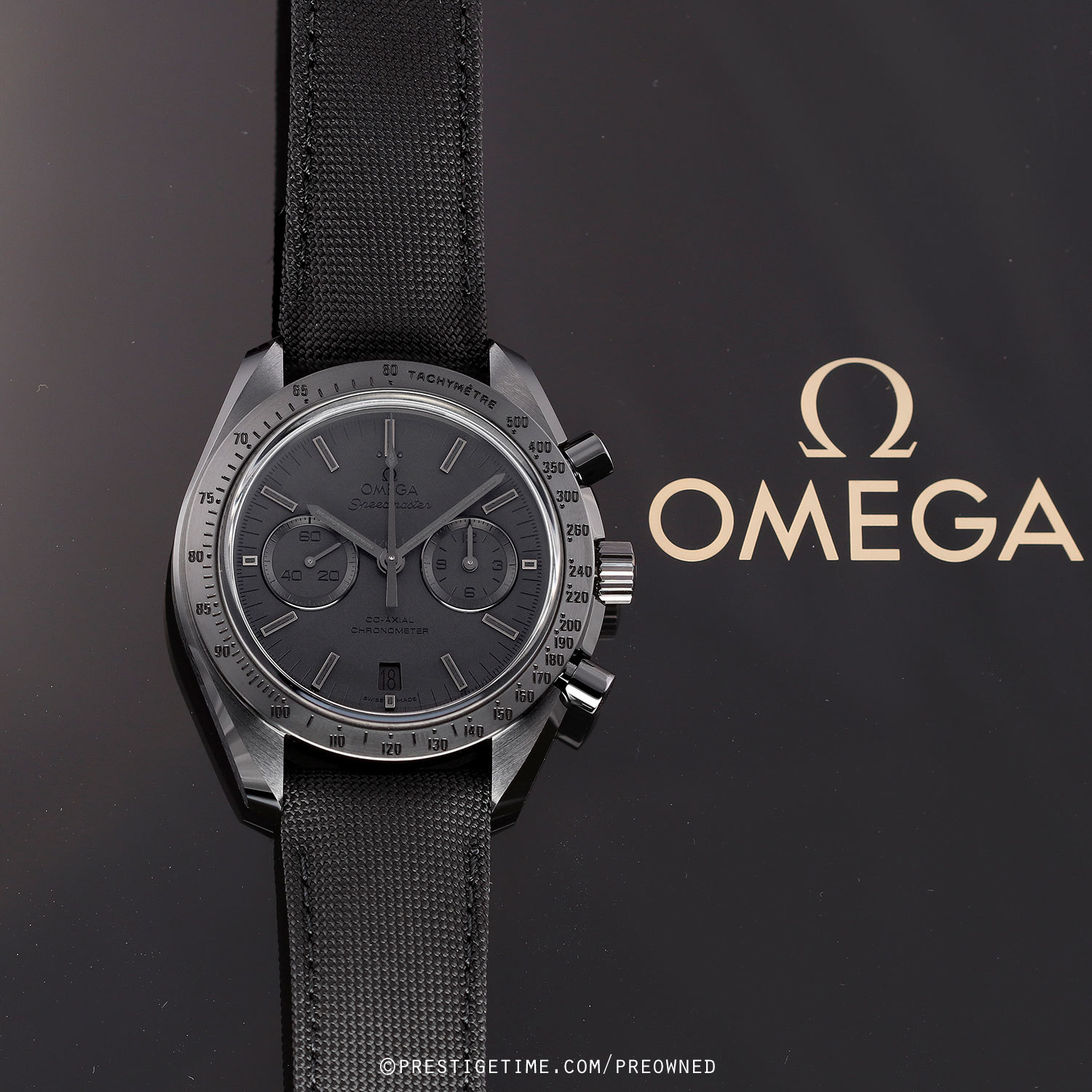 Omega Speedmaster Moonwatch Dark Side view 4