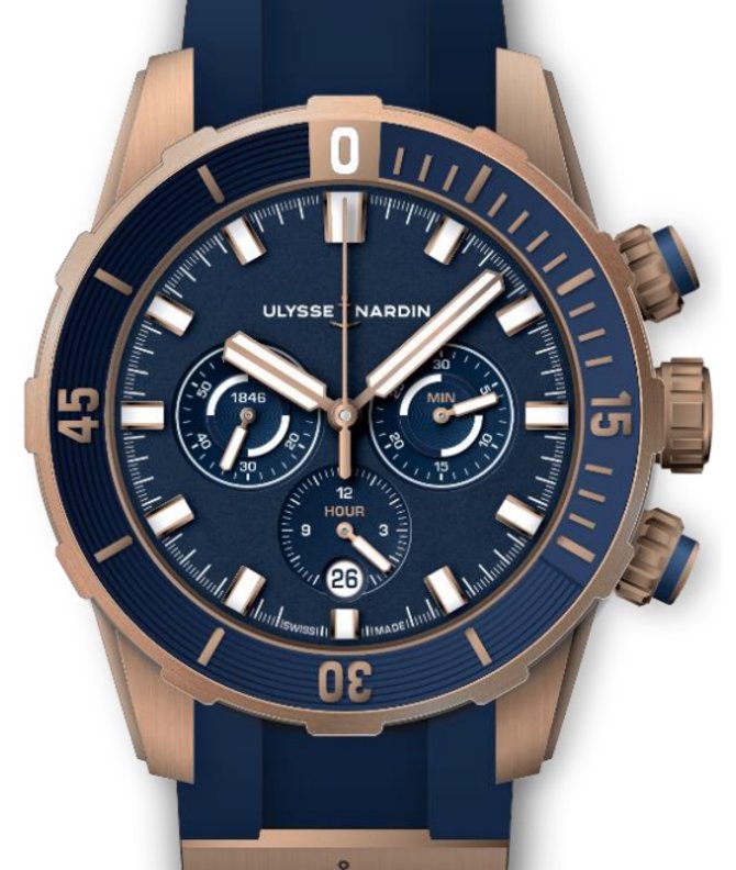 Ulysse Nardin Diver Chronograph — alternate view